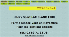 Desktop Screenshot of jacky-sport.com
