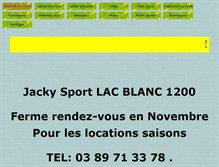 Tablet Screenshot of jacky-sport.com